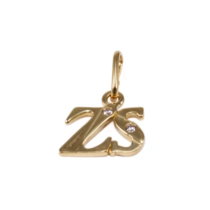 Köves Zs betű arany medál 