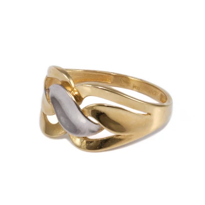 Bicolor hullámos arany fantáziagyűrű Bicolor hullámos arany fantáziagyűrű