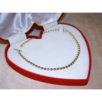 Felújított arany félgömb szemes lánc Felújított arany félgömb szemes lánc