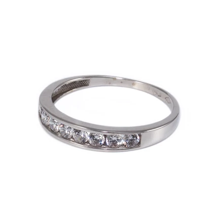 Kősoros fehérarany kísérőgyűrű Kősoros fehérarany kísérőgyűrű