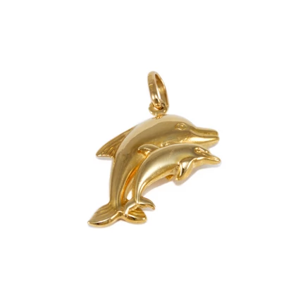 Dupla delfin arany arany medál