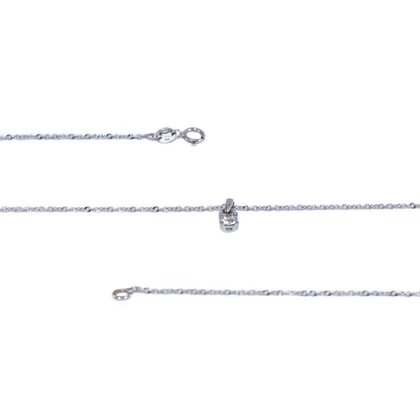 Anker + köves medál aranylánc