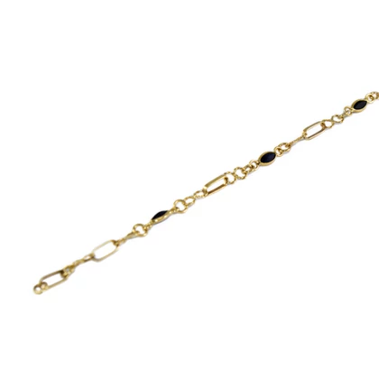 Kék köves fantázia arany karlánc