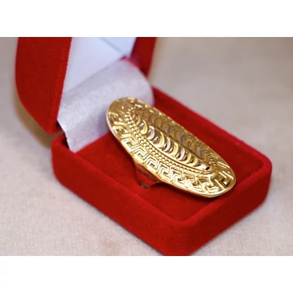 Felújított arany koktél gyűrű