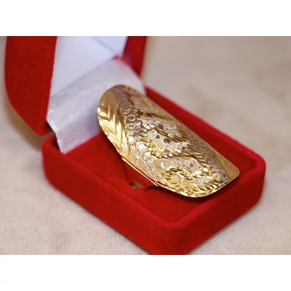 Felújított arany bicolor koktél gyűrű