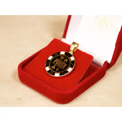 Új arany kártyás medál Új arany kártyás medál