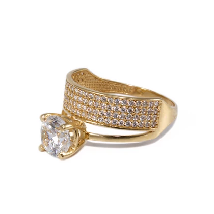 2 az 1-ben arany eljegyzési gyűrű 2 az 1-ben arany eljegyzési gyűrű