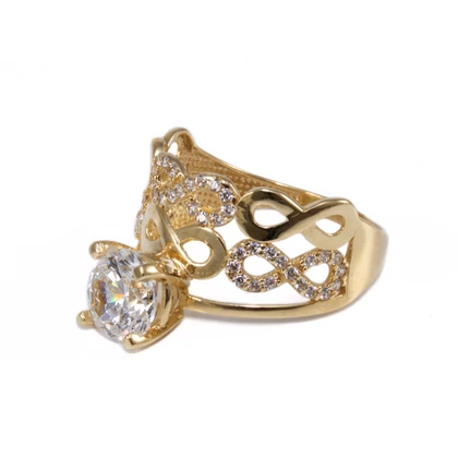 2 az 1-ben arany áttört arany eljegyzési gyűrű 2 az 1-ben arany áttört arany eljegyzési gyűrű