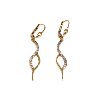 Köves lógós arany fülbevaló Köves lógós arany fülbevaló