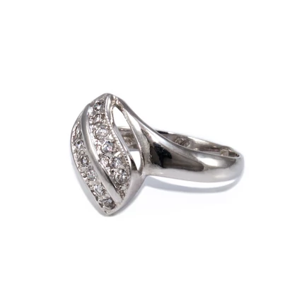 Dupla kősoros hosszúkás arany gyűrű Dupla kősoros hosszúkás arany gyűrű