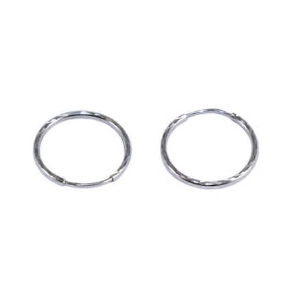 Fehérarany karika fülbevaló Fehérarany karika fülbevaló