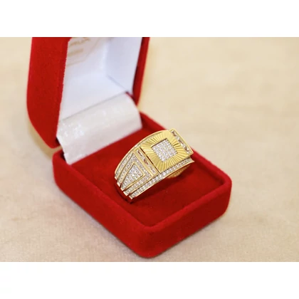 Felújított arany sok köves pecsét gyűrű Felújított arany sok köves pecsét gyűrű