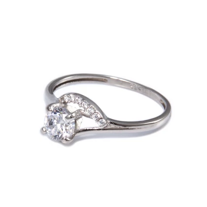 Eljegyzési fehérarany gyűrű 