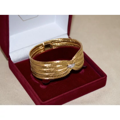 Felújított arany gyémánt köves karlánc