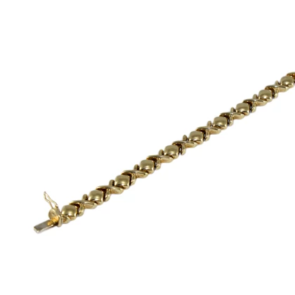 Stiftes fantázia arany karlánc