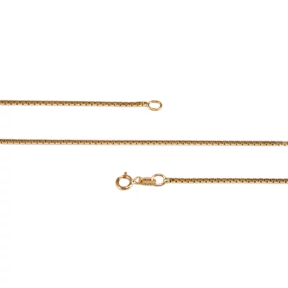 Velencei kocka arany nyaklánc 