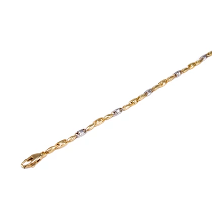 Barakka jellegű bicolor arany karlánc  Barakka jellegű bicolor arany karlánc