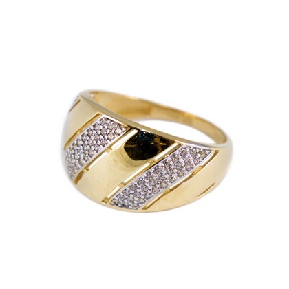 Köves arany fantázia gyűrű