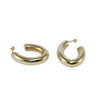 Ovál arany fülbevaló