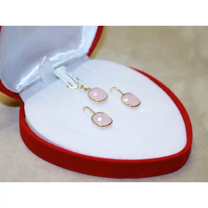 Új arany rózsakvarc fülbevaló Új arany rózsakvarc fülbevaló