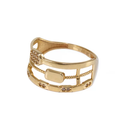 Áttört köves fantázia arany gyűrű Áttört köves fantázia arany gyűrű