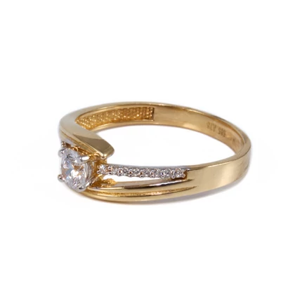 Köves arany eljegyzési gyűrű Köves arany eljegyzési gyűrű