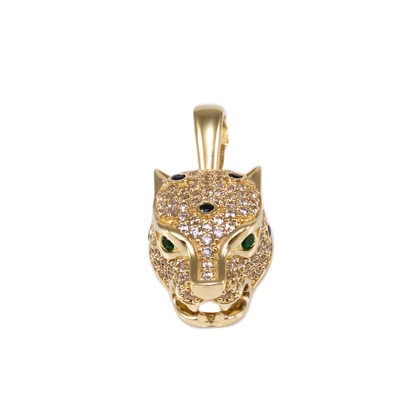 Köves párducfej arany medál 