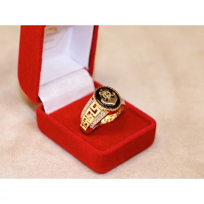 Új arany vasmacska pecsét gyűrű Új arany vasmacska pecsét gyűrű