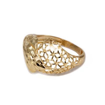 Áttört vésett arany gyűrű Áttört vésett arany gyűrű