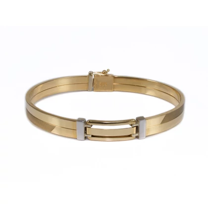 Bicolor férfi arany karreif