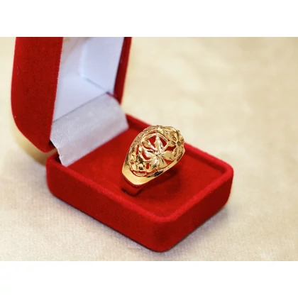 Felújított arany virágos barokk gyűrű Felújított arany virágos barokk gyűrű