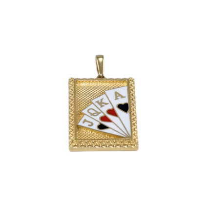 Kártya arany medál