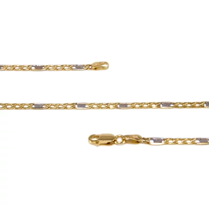 Bicolor betétes pancer arany nyaklánc