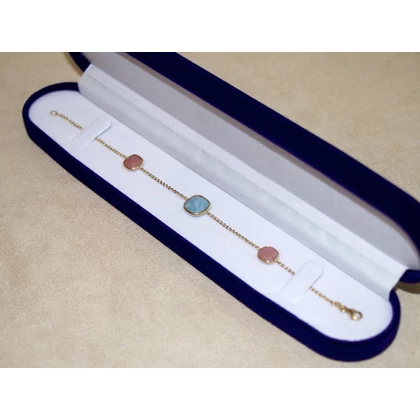 Felújított arany anker + kvarcok karlánc Felújított arany anker + kvarcok karlánc