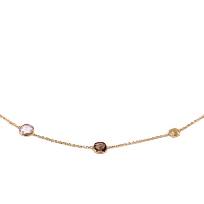 Színes köves arany nyaklánc