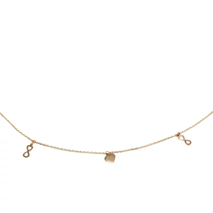 "Zsuzsus" arany nyaklánc