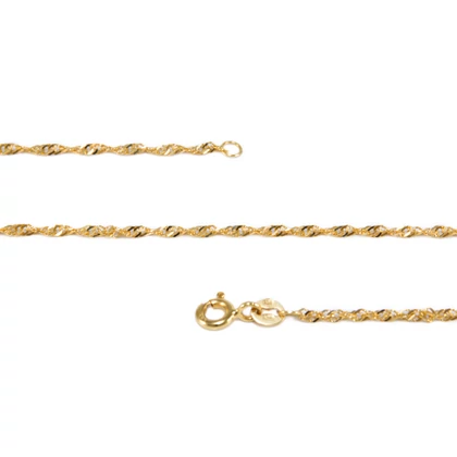 Singapúri vékony arany nyaklánc