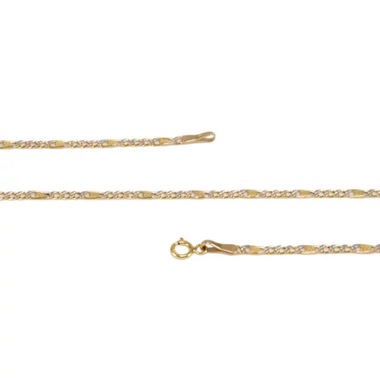 Bicolor h-figaró arany nyaklánc