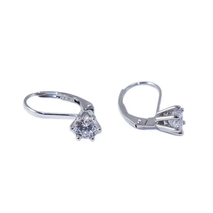 Cirkónia köves fehérarany fülbevaló