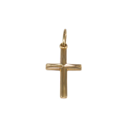 Mintás arany kereszt medál