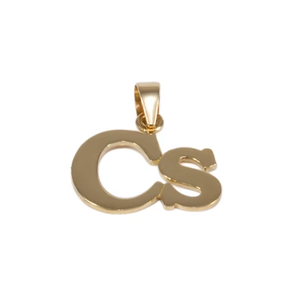 Fényes Cs betű arany medál