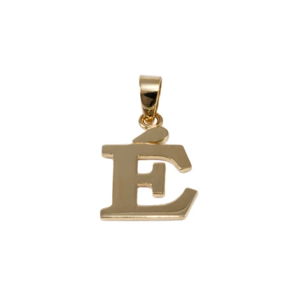 Fényes É betű arany medál 