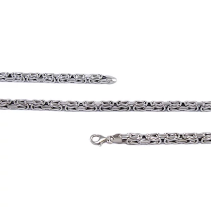 Vastag fehérarany királylánc