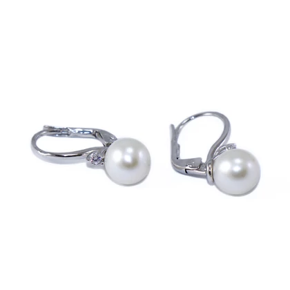 Gyöngyös - köves arany fülbevaló