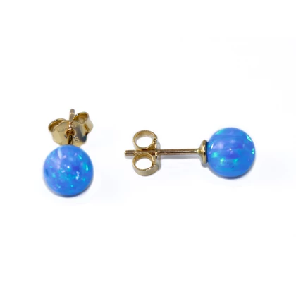 Opál gömb arany fülbevaló