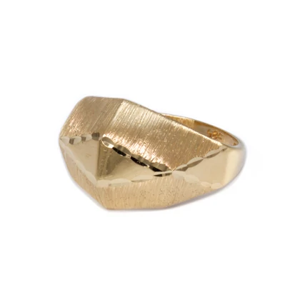 Vésett matt fantázia arany gyűrű 