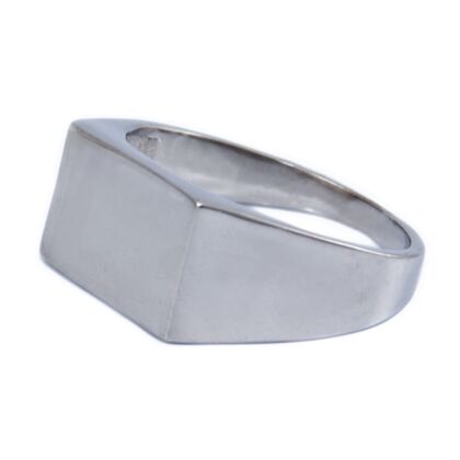 Fényes ezüst pecsétgyűrű