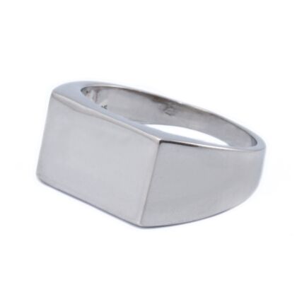 Sima ezüst pecsétgyűrű