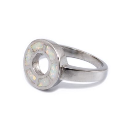 Opálos karikás ezüst gyűrű