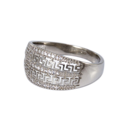Áttört köves ezüst gyűrű